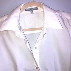 Foxcroft Wrinkle free white button down shirt Size 10